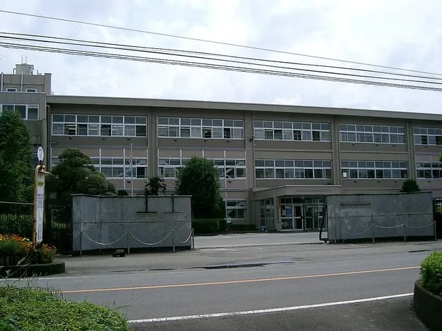 安中総合学園高校の外観
