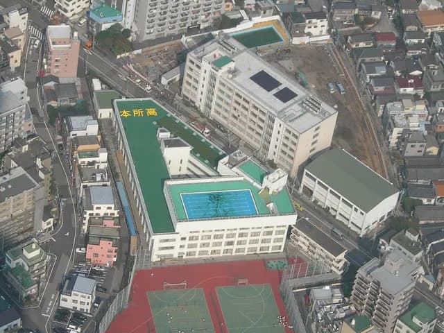 本所高校の外観