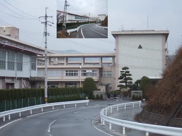 岩国商業高校の外観