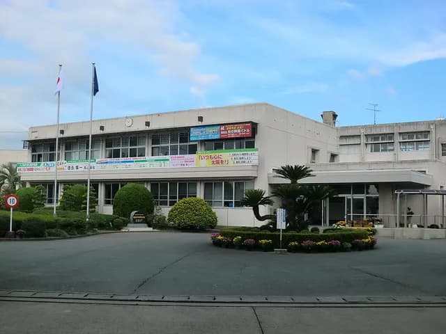 鹿本農業高校の外観