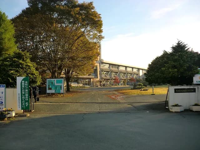 菊池農業高校の外観