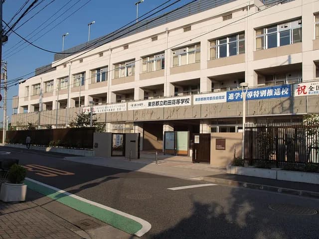 町田高校の外観