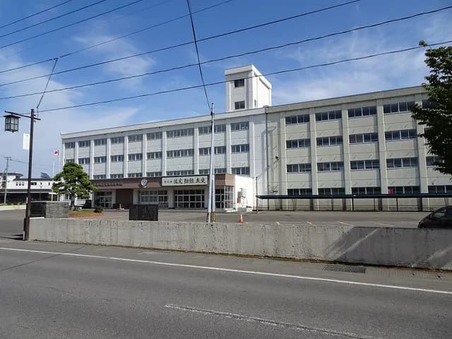 浪岡高校の外観