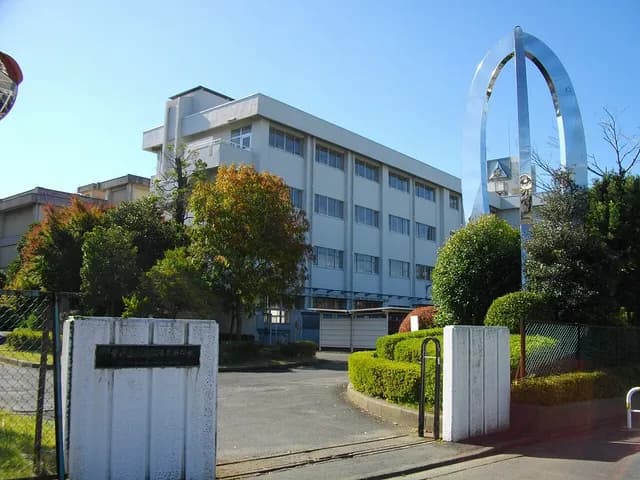成田国際高校の外観