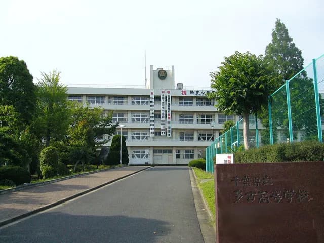 多古高校の外観