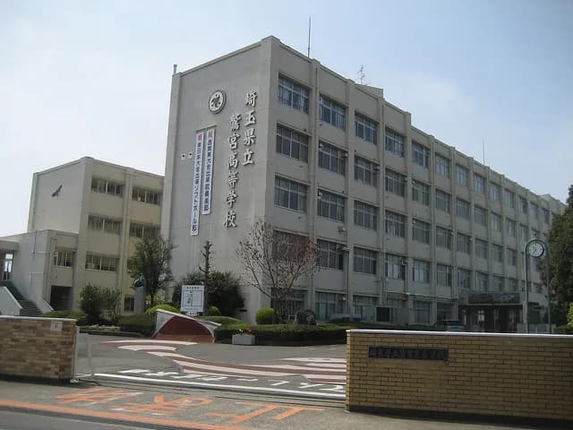 鷲宮高校の外観
