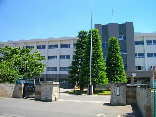 結城第二高校の外観