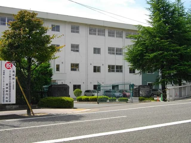 郡山東高校の外観