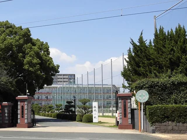 熊本商業高校の外観
