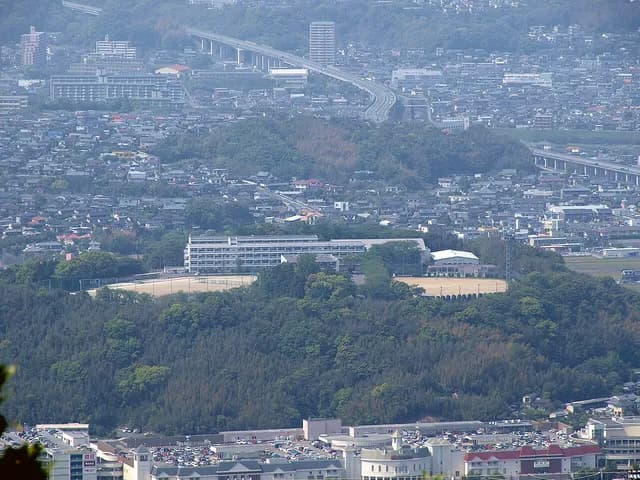 大分雄城台高校の外観