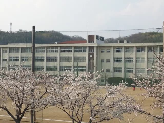 岡山一宮高校の外観