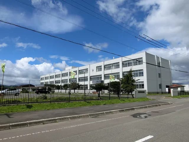 長万部高校の外観