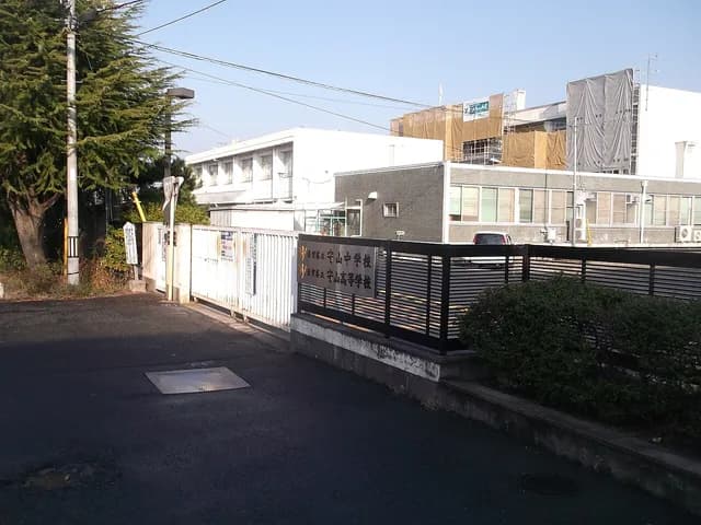 守山高校の外観