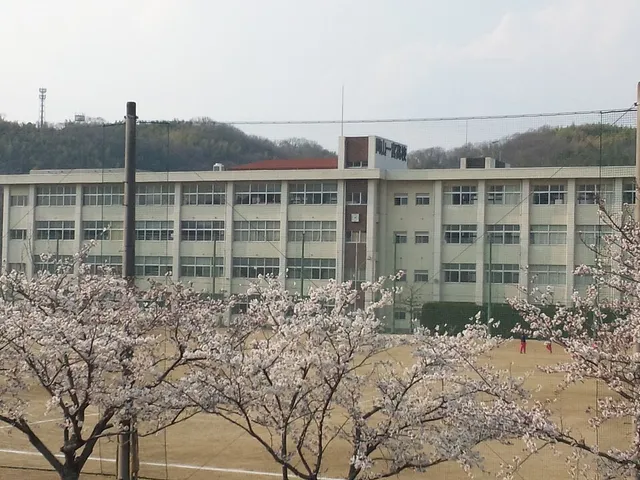 岡山一宮高校の外観